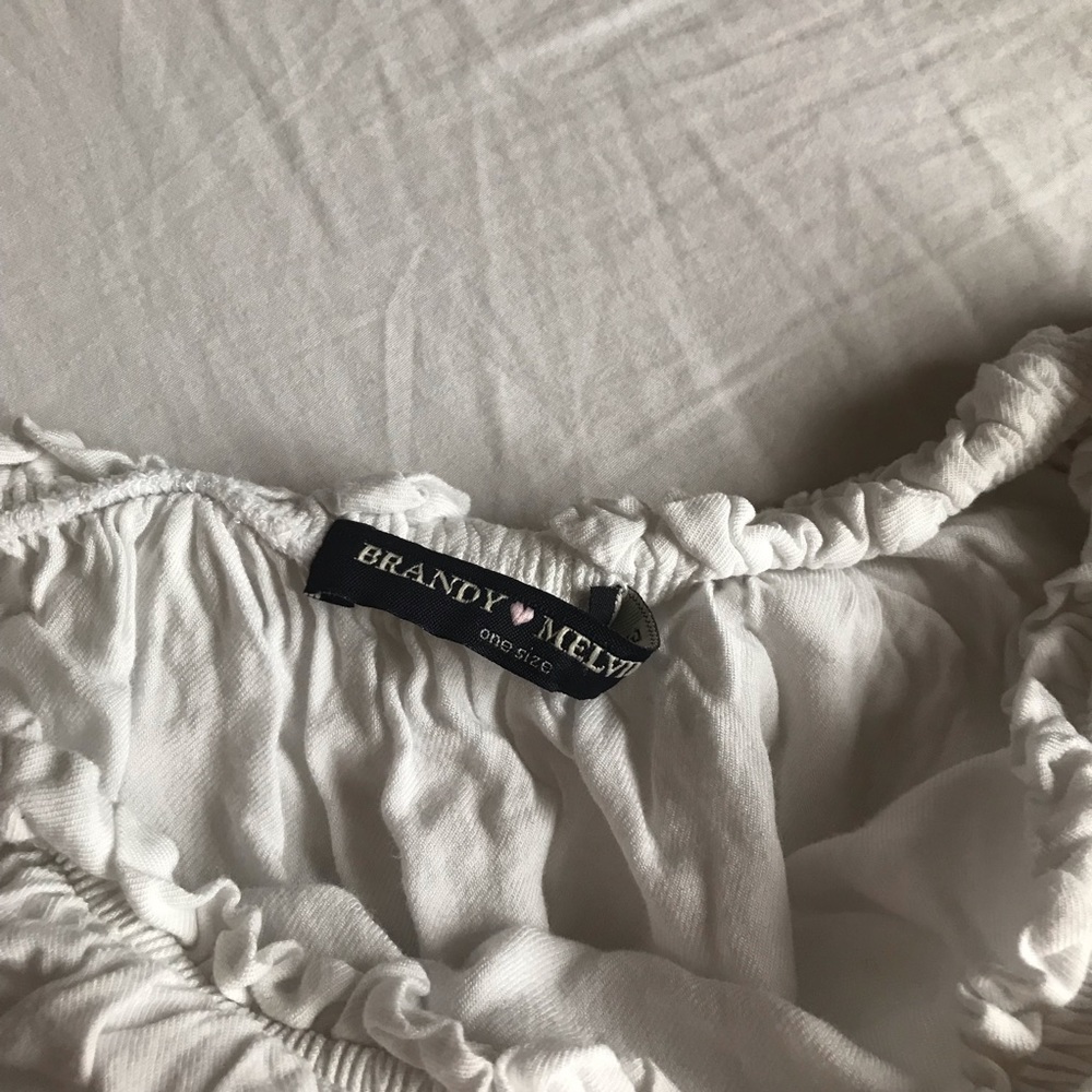 Brandy Melville white off the shoulder romper - Picture 3 of 3